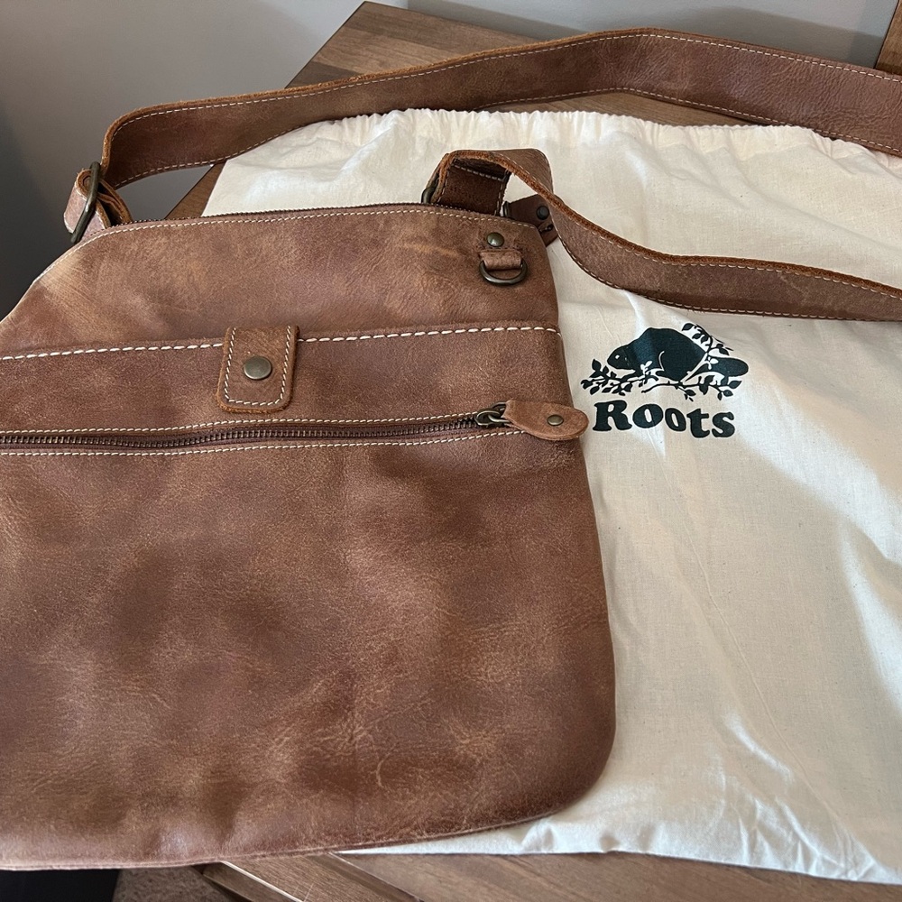 Roots tribe Leather Crossbody Bag